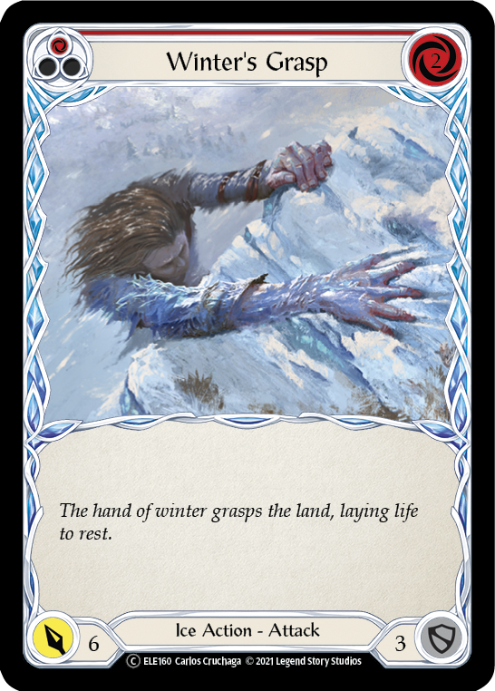 Winter's Grasp (Red) [U-ELE160] (Tales of Aria Unlimited)  Unlimited Normal - Evolution TCG