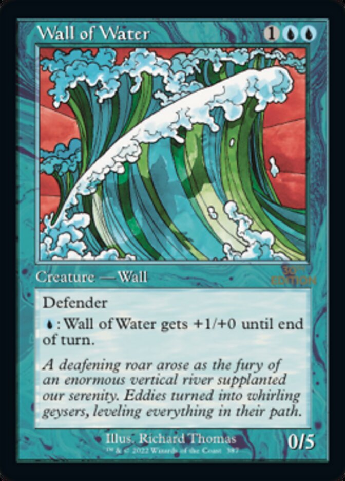 Wall of Water (Retro) [30th Anniversary Edition] - Evolution TCG