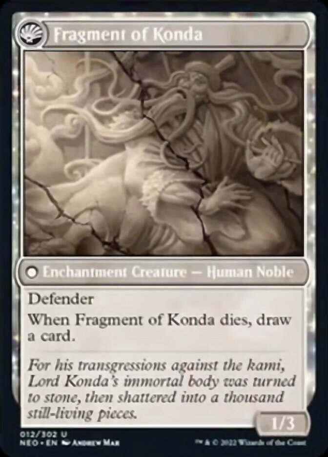The Fall of Lord Konda // Fragment of Konda [Kamigawa: Neon Dynasty] - Evolution TCG