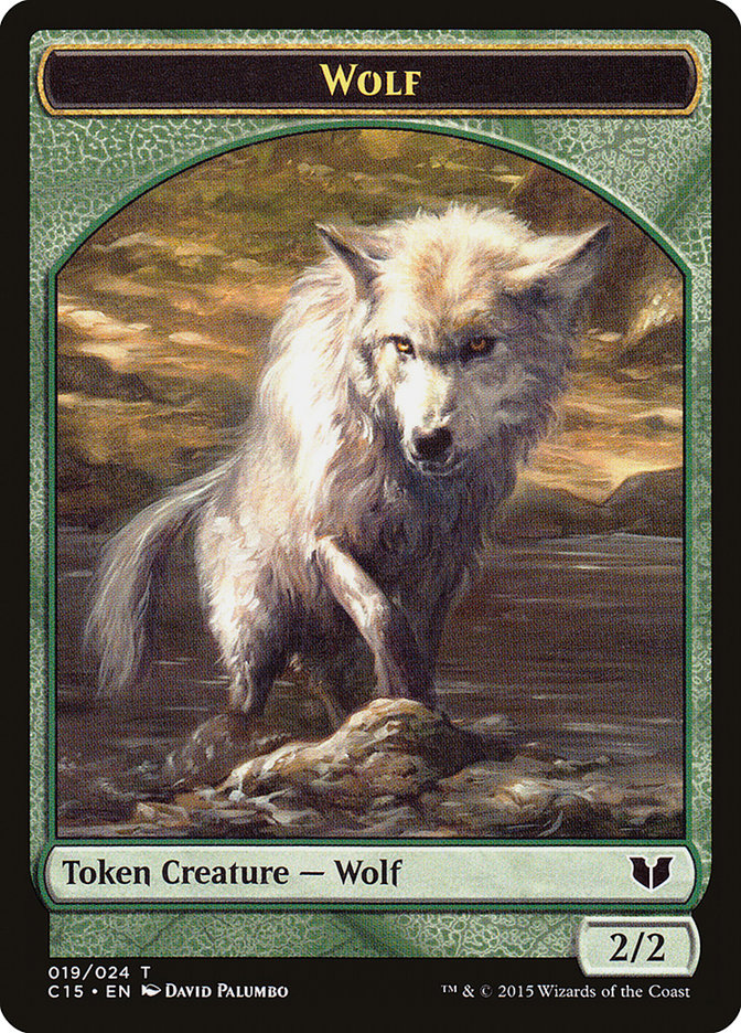 Wolf // Zombie Double-Sided Token [Commander 2015 Tokens] - Evolution TCG