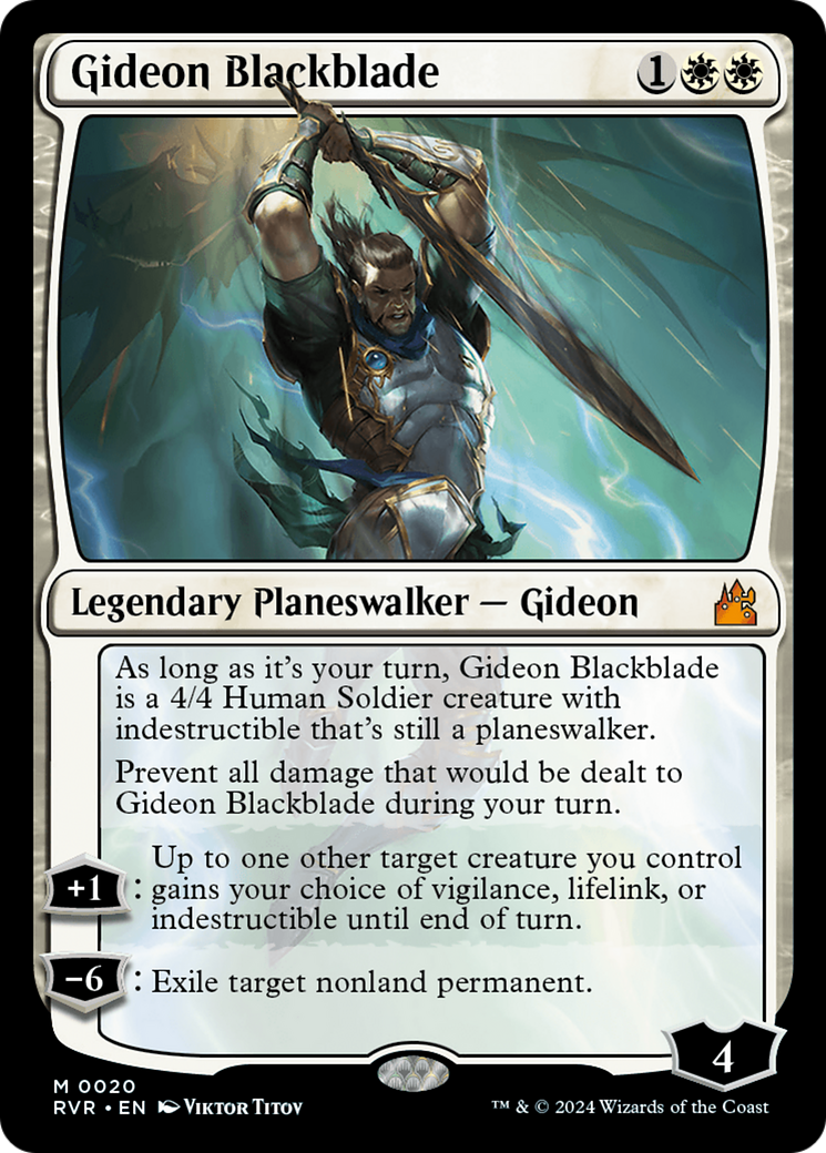 Gideon Blackblade [Ravnica Remastered] - Evolution TCG