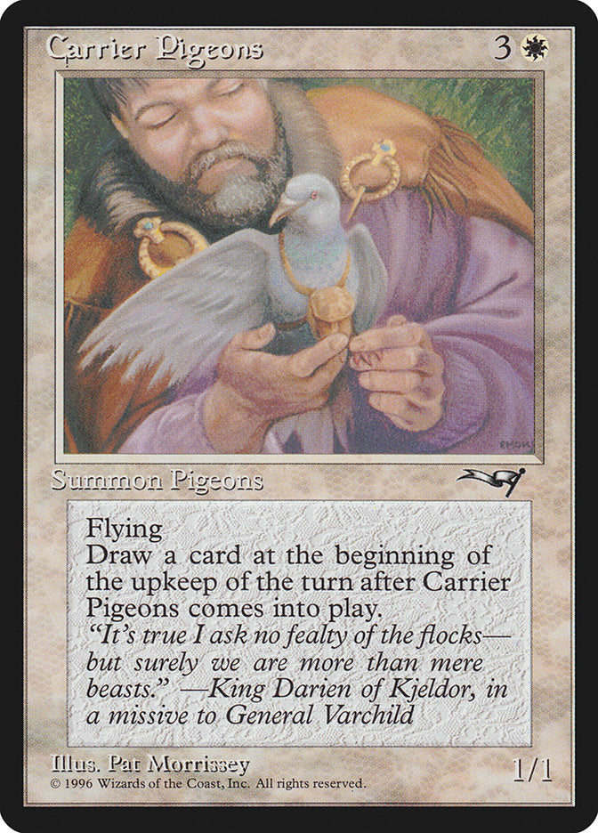 Carrier Pigeons (Holding Pigeon) [Alliances] - Evolution TCG