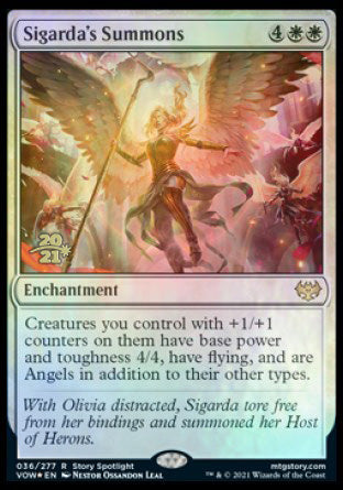 Sigarda's Summons [Innistrad: Crimson Vow Prerelease Promos] - Evolution TCG