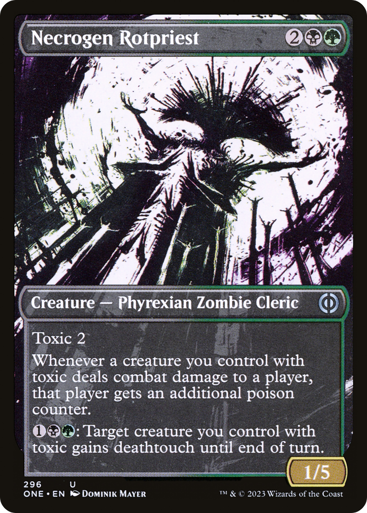 Necrogen Rotpriest (Borderless Ichor) [Phyrexia: All Will Be One] - Evolution TCG