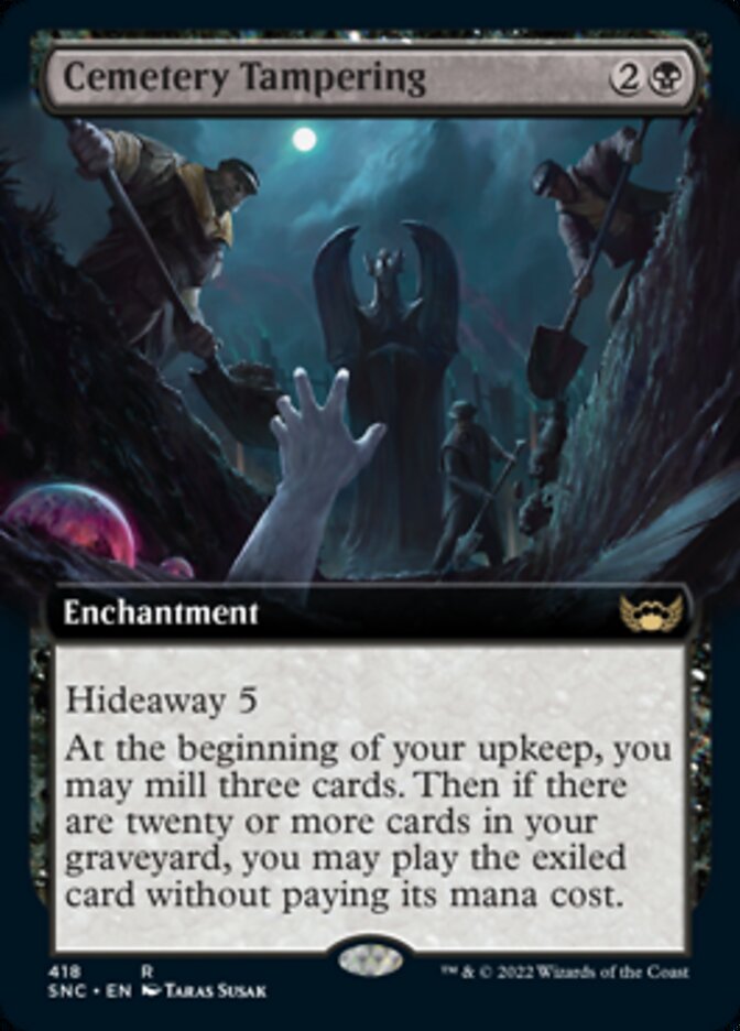 Cemetery Tampering (Extended Art) [Streets of New Capenna] - Evolution TCG