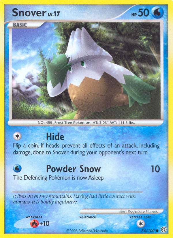 Snover (74/100) [Diamond & Pearl: Stormfront] - Evolution TCG
