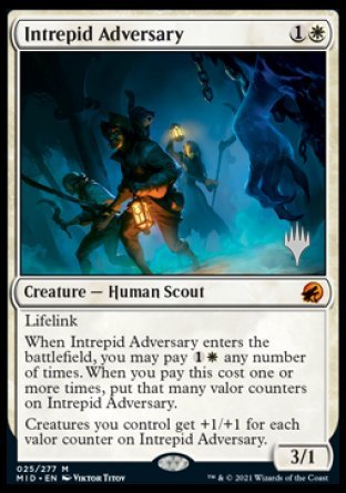 Intrepid Adversary (Promo Pack) [Innistrad: Midnight Hunt Promos] - Evolution TCG