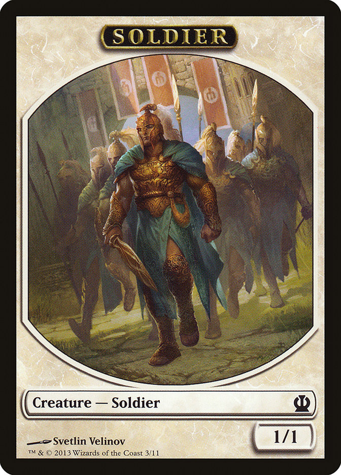 Soldier (3/11) [Theros Tokens] - Evolution TCG
