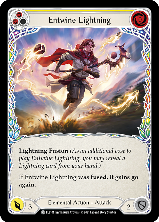 Entwine Lightning (Yellow) [ELE101] (Tales of Aria)  1st Edition Normal - Evolution TCG
