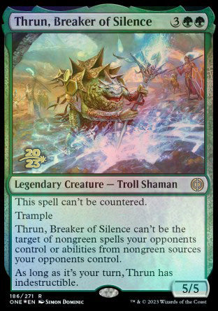 Thrun, Breaker of Silence [Phyrexia: All Will Be One Prerelease Promos] - Evolution TCG