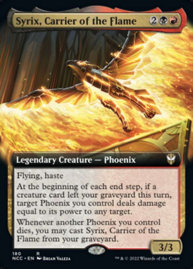 Syrix, Carrier of the Flame (Extended Art) [Streets of New Capenna Commander] - Evolution TCG