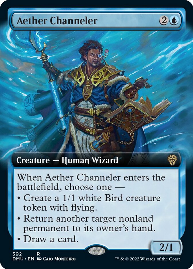 Aether Channeler (Extended Art) [Dominaria United] - Evolution TCG