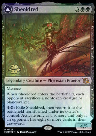 Sheoldred // The True Scriptures [March of the Machine Prerelease Promos] - Evolution TCG