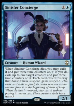 Sinister Concierge (Promo Pack) [Streets of New Capenna Commander Promos] - Evolution TCG