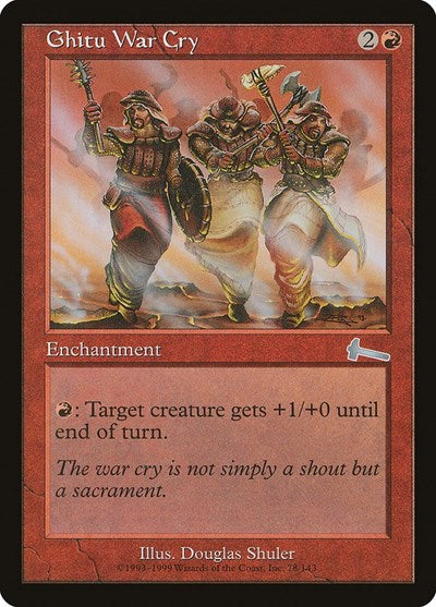 Ghitu War Cry [Urza's Legacy] - Evolution TCG