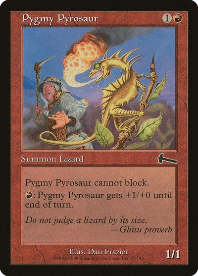 Pygmy Pyrosaur [Urza's Legacy] - Evolution TCG