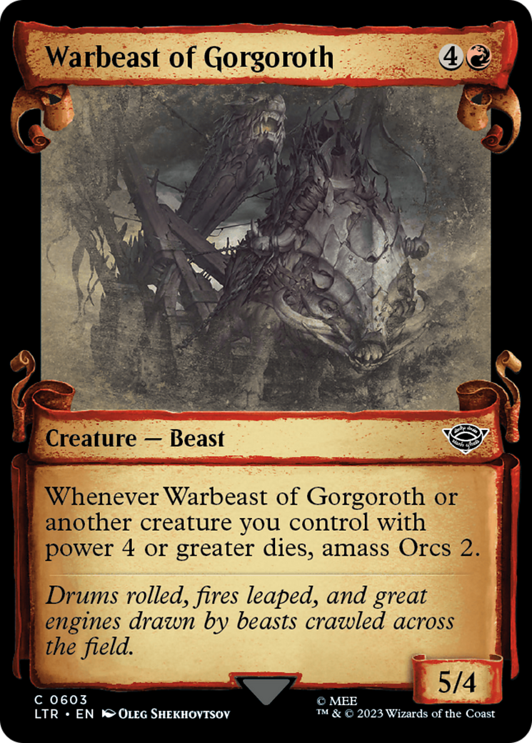 Warbeast of Gorgoroth [The Lord of the Rings: Tales of Middle-Earth Showcase Scrolls] - Evolution TCG