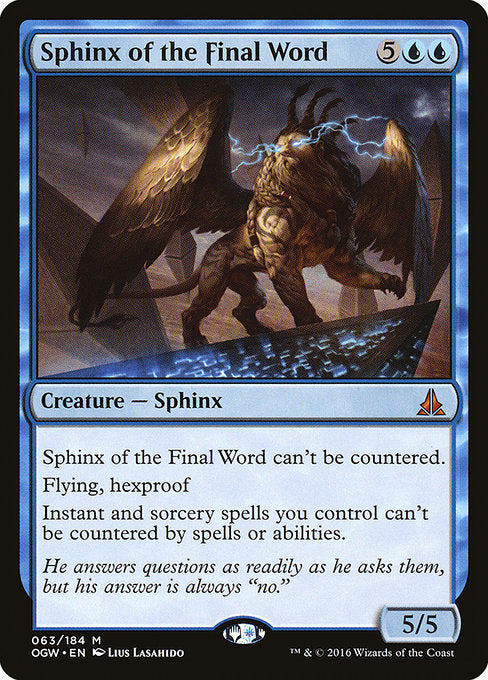 Sphinx of the Final Word [Oath of the Gatewatch] - Evolution TCG