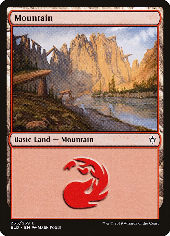 Mountain (265) [Throne of Eldraine] - Evolution TCG