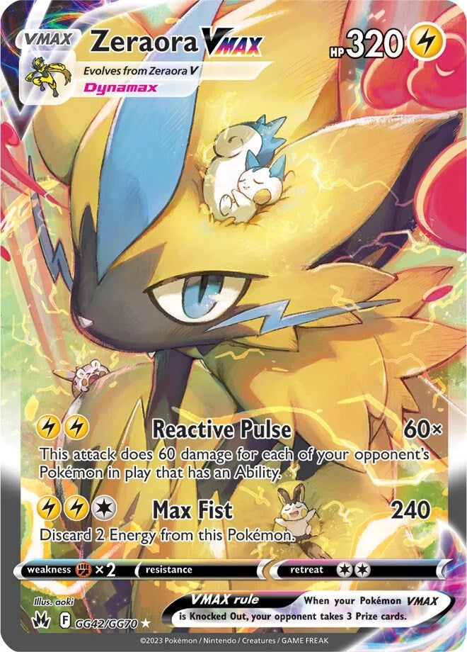 Zeraora VMAX (GG42/GG70) [Sword & Shield: Crown Zenith] - Evolution TCG