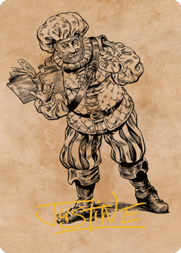 Volo, Itinerant Scholar Art Card (Gold-Stamped Signature) [Commander Legends: Battle for Baldur's Gate Art Series] - Evolution TCG