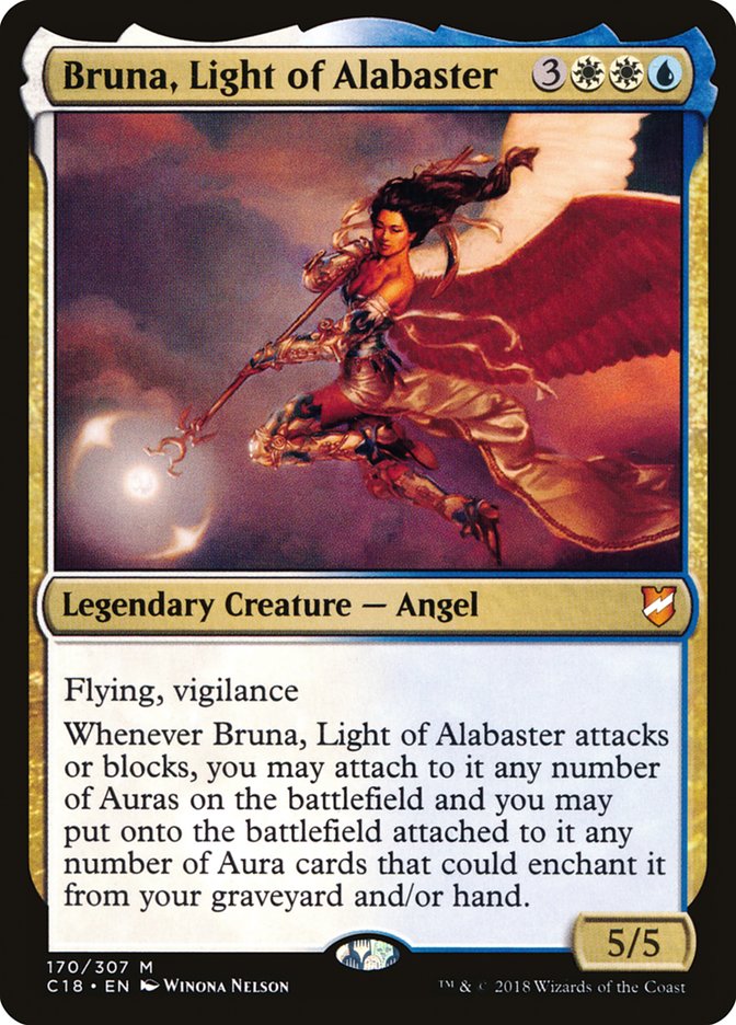 Bruna, Light of Alabaster (Oversized) [Commander 2018 Oversized] - Evolution TCG