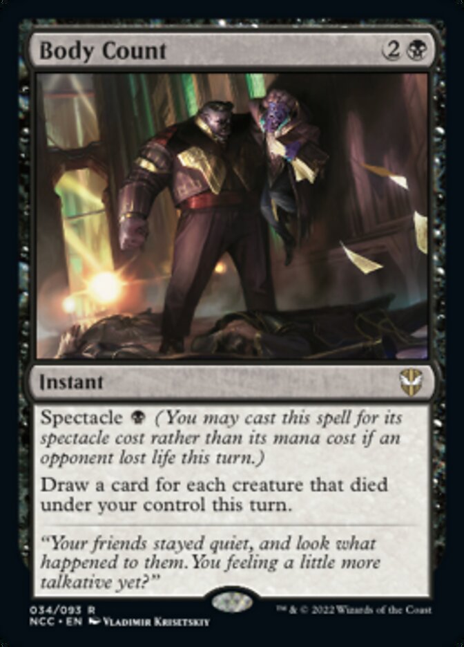 Body Count [Streets of New Capenna Commander] - Evolution TCG