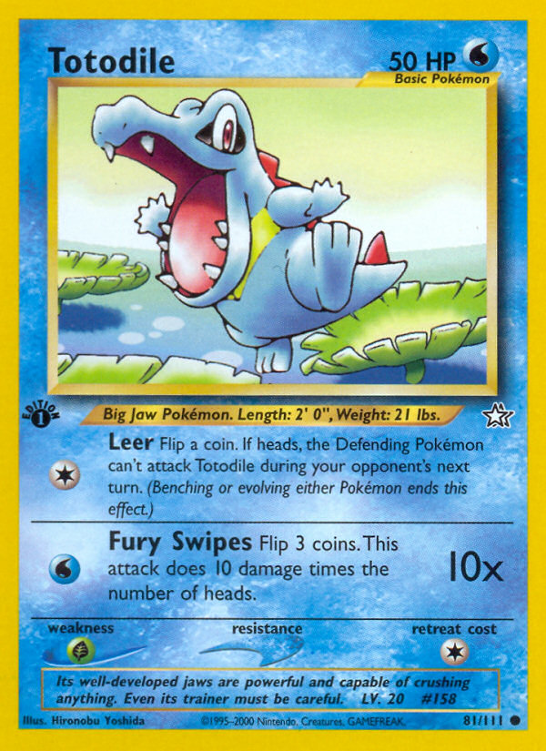 Totodile (81/111) [Neo Genesis 1st Edition] - Evolution TCG