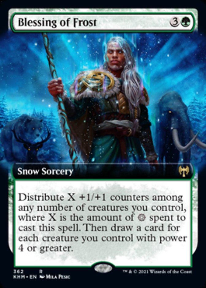 Blessing of Frost (Extended Art) [Kaldheim] - Evolution TCG