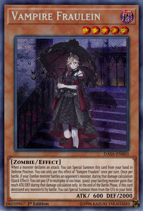 Vampire Fraulein [DASA-EN003] Secret Rare - Evolution TCG