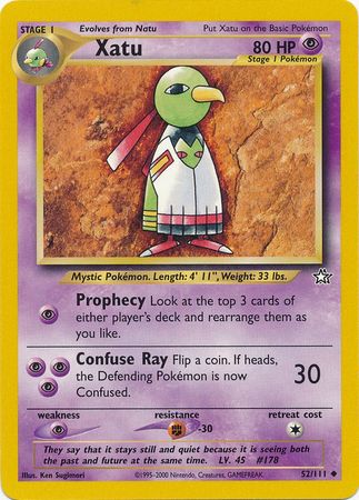 Xatu (52/111) [Neo Genesis Unlimited] - Evolution TCG