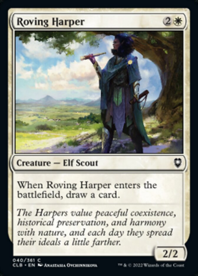 Roving Harper [Commander Legends: Battle for Baldur's Gate] - Evolution TCG