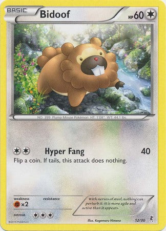 Bidoof (12/30) [XY: Trainer Kit 1 - Bisharp] - Evolution TCG