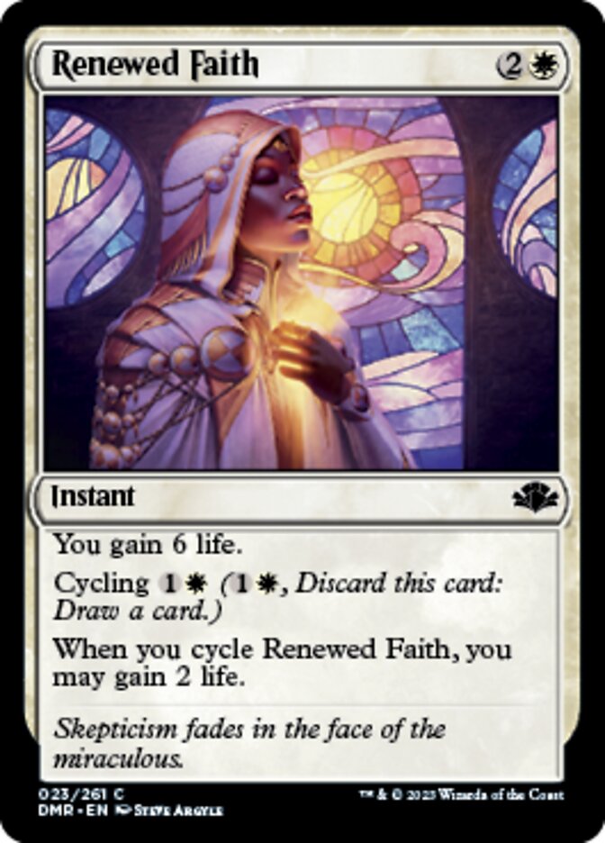 Renewed Faith [Dominaria Remastered] - Evolution TCG