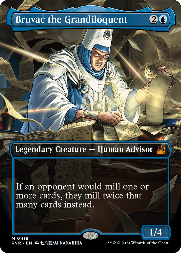Bruvac the Grandiloquent (Anime Borderless) [Ravnica Remastered] - Evolution TCG