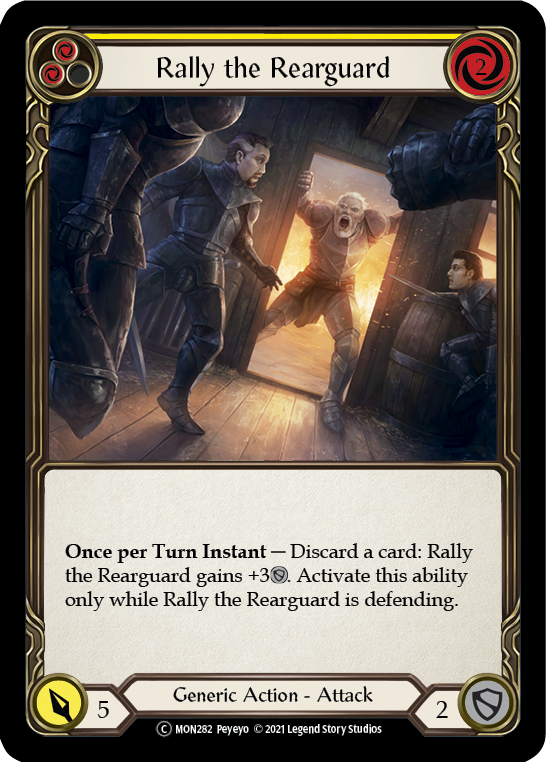 Rally the Rearguard (Yellow) [U-MON282] (Monarch Unlimited)  Unlimited Normal - Evolution TCG