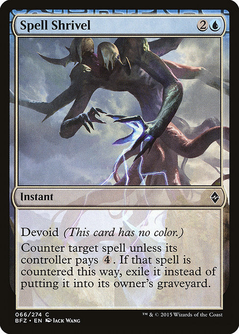 Spell Shrivel [Battle for Zendikar] - Evolution TCG