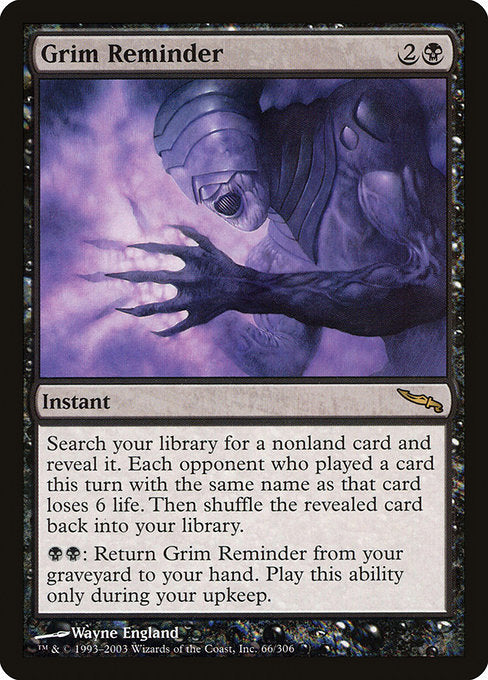 Grim Reminder [Mirrodin] - Evolution TCG