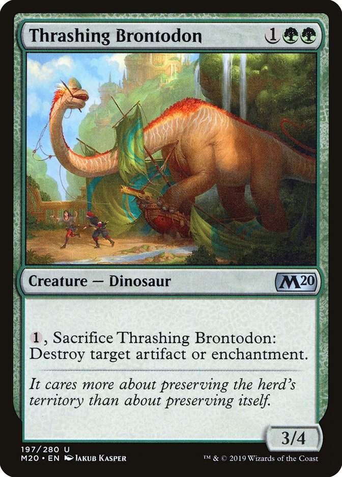 Thrashing Brontodon [Core Set 2020] - Evolution TCG