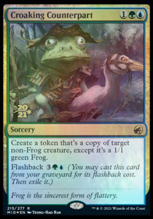 Croaking Counterpart [Innistrad: Midnight Hunt Prerelease Promos] - Evolution TCG