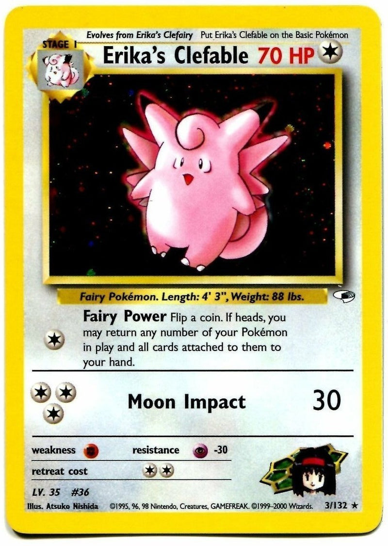 Erika's Clefable (3/132) [Gym Heroes Unlimited] - Evolution TCG