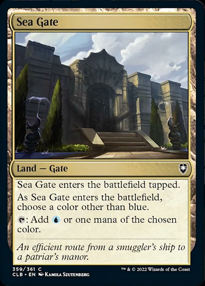 Sea Gate [Commander Legends: Battle for Baldur's Gate] - Evolution TCG