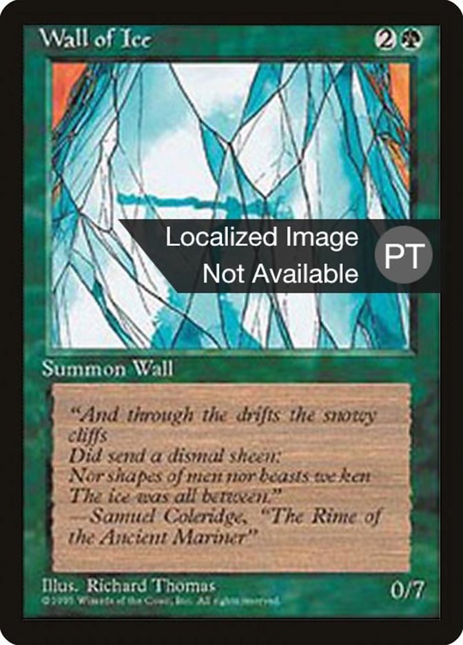 Wall of Ice [Fourth Edition (Foreign Black Border)] - Evolution TCG