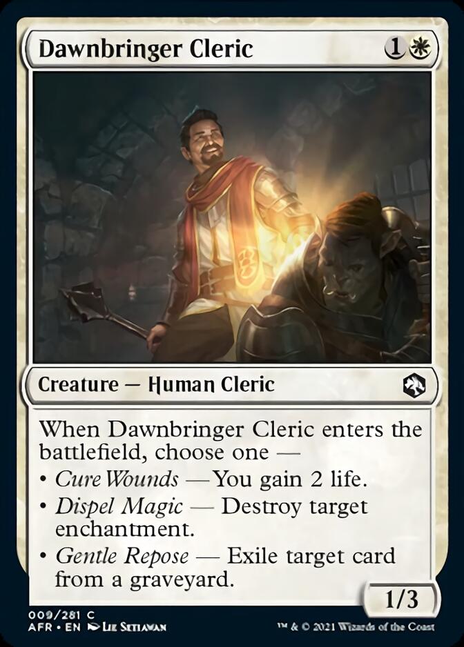 Dawnbringer Cleric [Dungeons & Dragons: Adventures in the Forgotten Realms] - Evolution TCG