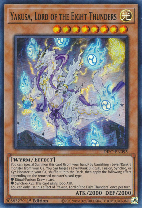 Yakusa, Lord of the Eight Thunders [DIFO-EN095] Super Rare - Evolution TCG