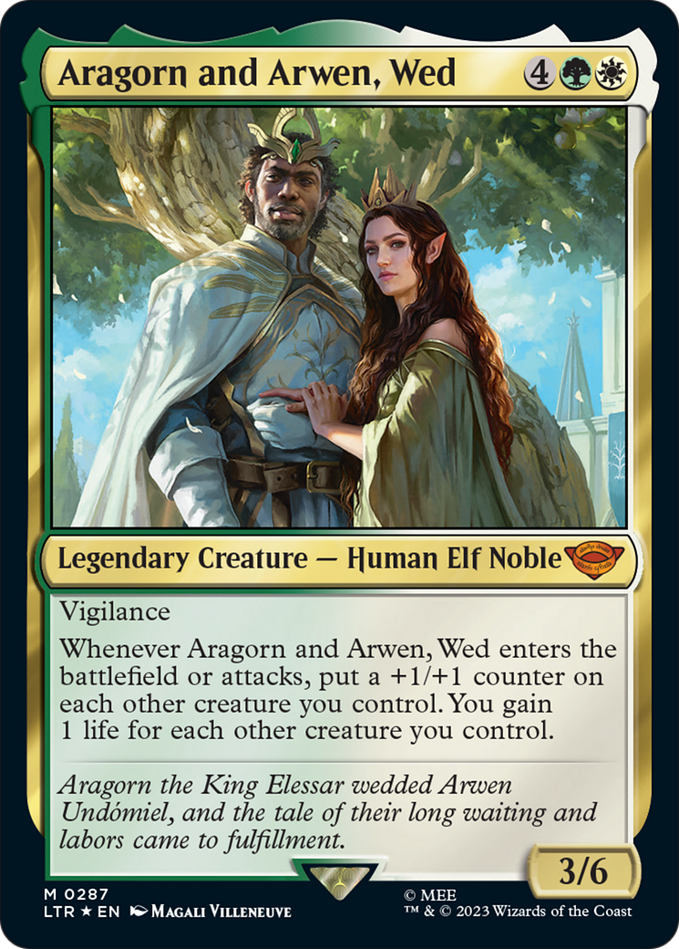 Aragorn and Arwen, Wed [The Lord of the Rings: Tales of Middle-Earth] - Evolution TCG