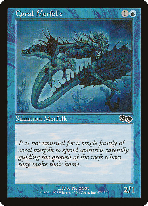 Coral Merfolk [Urza's Saga] - Evolution TCG