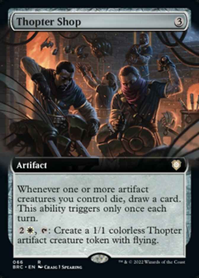 Thopter Shop (Extended Art) [The Brothers' War Commander] - Evolution TCG