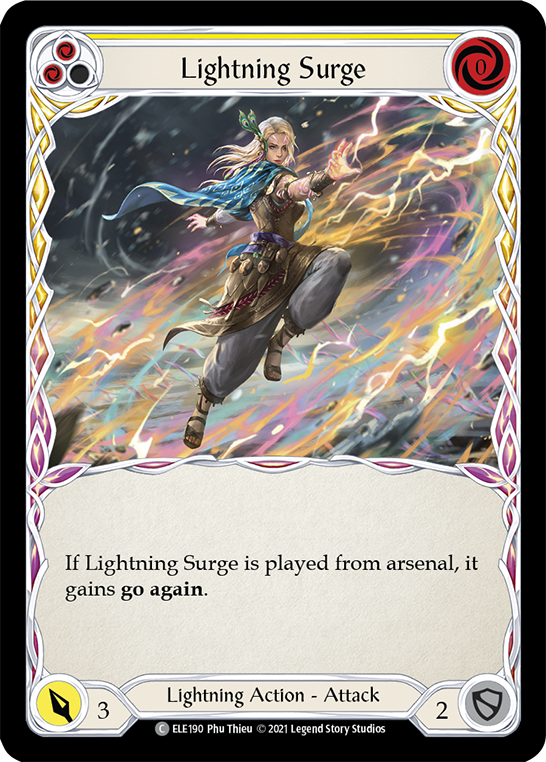 Lightning Surge (Yellow) [ELE190] (Tales of Aria)  1st Edition Normal - Evolution TCG