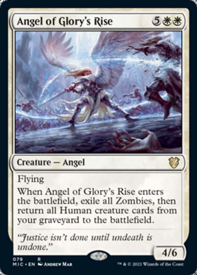 Angel of Glory's Rise [Innistrad: Midnight Hunt Commander] - Evolution TCG